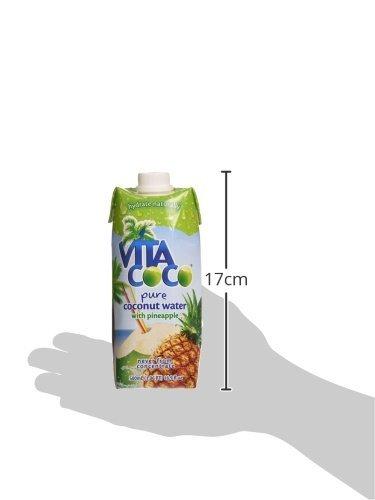 image:imageVita Coco Coconut Water Naturally Hydrating Electrolyte Drink Smart Alternative to Coffee Soda and Sports Drinks Gluten Free Pineapple 169 Fl Oz Pack of 12 2028 Fl OzCoconut