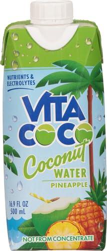image:imageVita Coco Coconut Water Naturally Hydrating Electrolyte Drink Smart Alternative to Coffee Soda and Sports Drinks Gluten Free Pineapple 169 Fl Oz Pack of 12 2028 Fl OzTomato