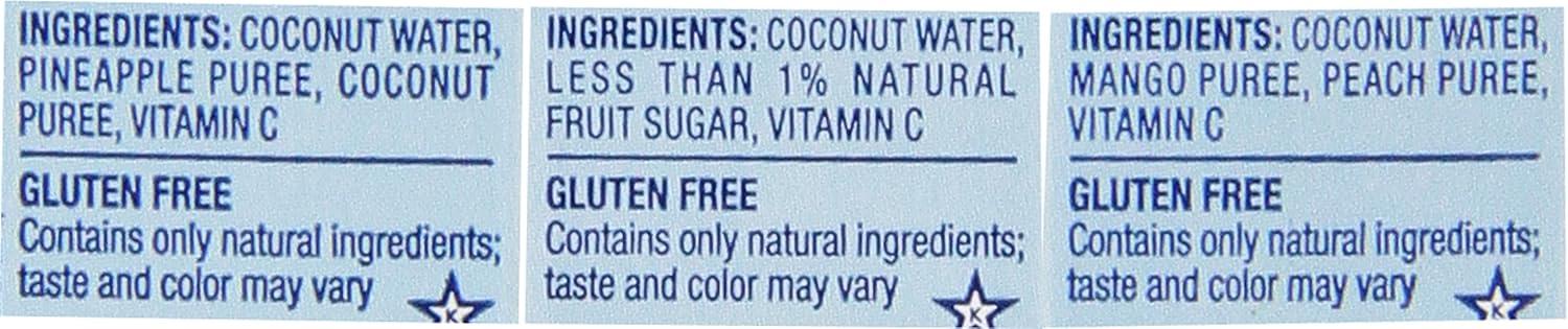 image:imageVita Coco Coconut Water Naturally Hydrating Electrolyte Drink Smart Alternative to Coffee Soda and Sports Drinks Gluten Free Pineapple 169 Fl Oz Pack of 12 2028 Fl OzVariety Pack