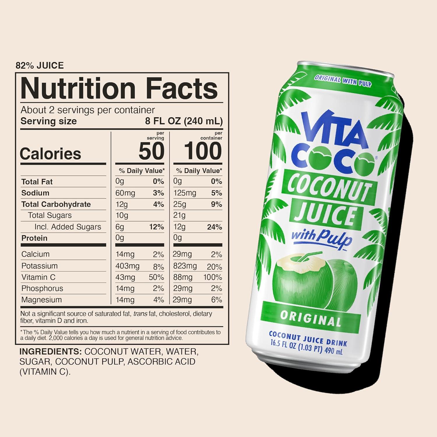 image:imageVita Coco Pina Colada JuiceOriginal with Pulp