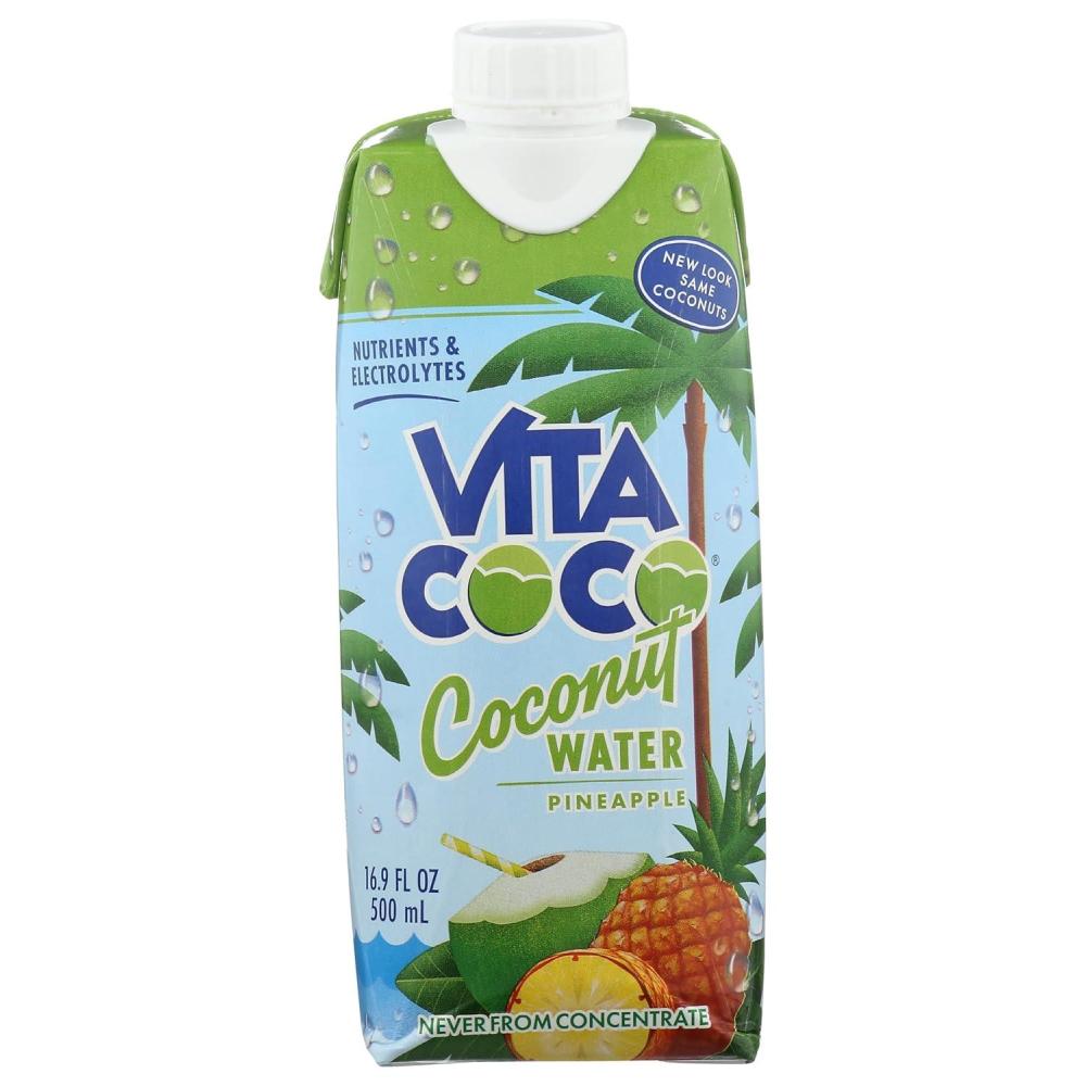image:imageVita Coco Coconut Water Naturally Hydrating Electrolyte Drink Smart Alternative to Coffee Soda and Sports Drinks Gluten Free Pineapple 169 Fl Oz Pack of 12 2028 Fl OzCoconut