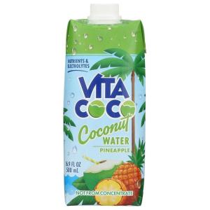 Vita Coco Coconut Water Naturally Hydrating Electrolyte Drink Smart Alternative to Coffee Soda and Sports Drinks Gluten Free, Pineapple, 16.9 Fl Oz (Pack of 12), 202.8 Fl Oz(Tomato)