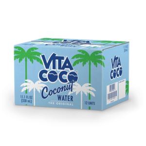 Vita Coco Coconut Water, Pure – Naturally Hydrating Electrolyte Drink – Smart Alternative to Coffee, Soda, and Sports Drinks – Gluten Free – 11.1 Ounce (Fridge Pack of 12)